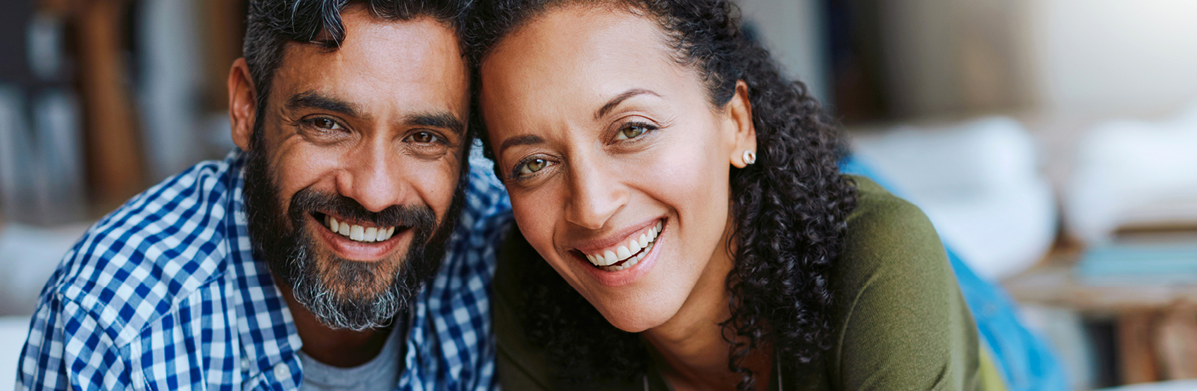 Happy, smiling couple