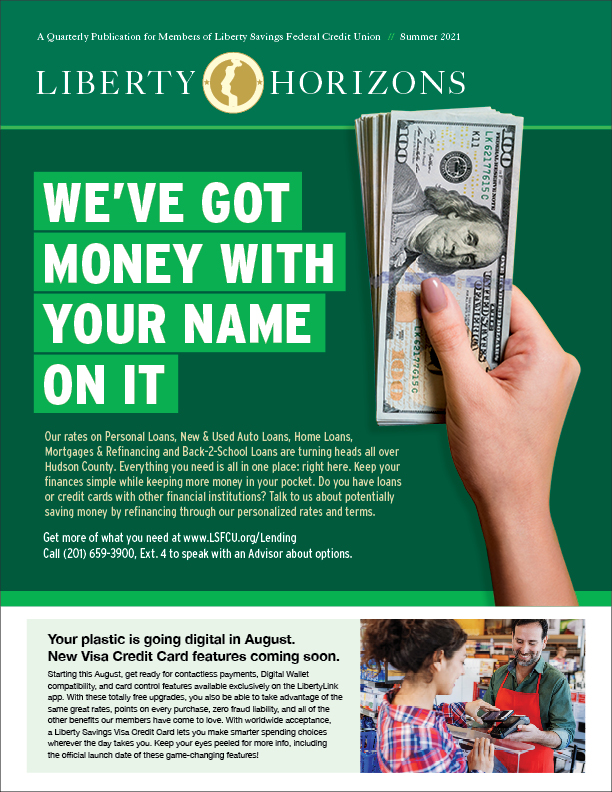 Hand holding $100 dollar bills with headline copy promoting lending products