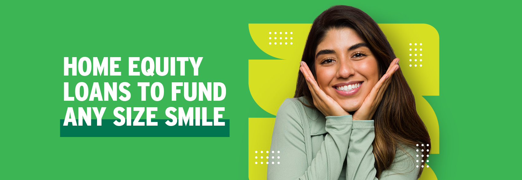 Smiling woman learning about the advantages and benefits of a Home Equity Loan at Liberty Savings